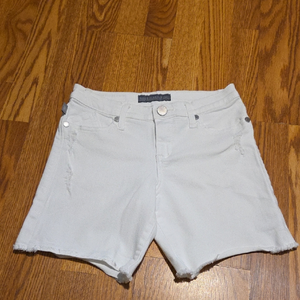 Rock & Republic Light Gray Jean Shorts